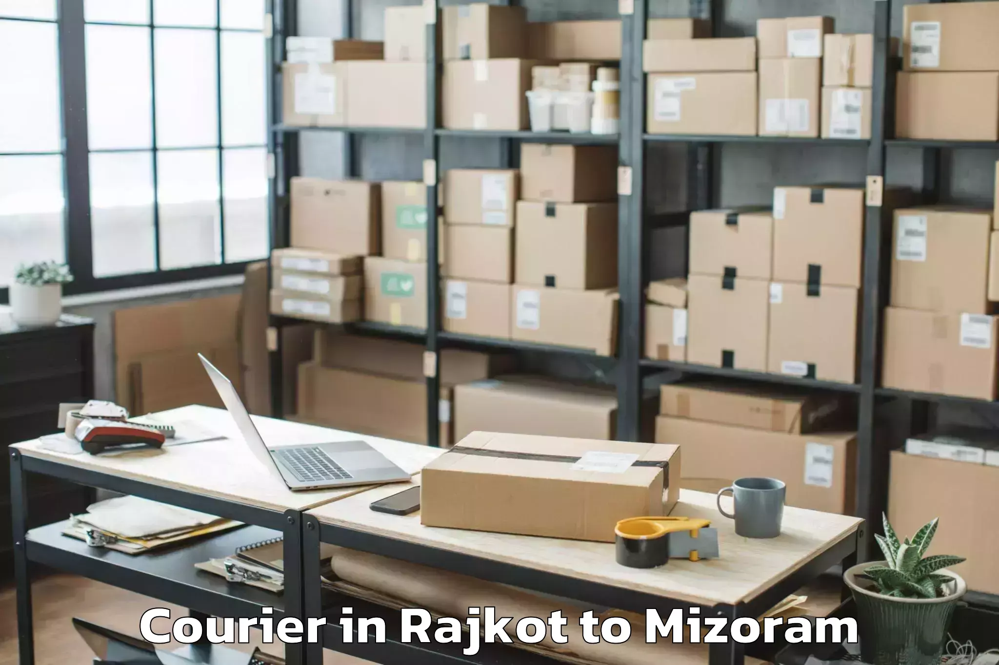 Professional Rajkot to East Lungdar Part Courier